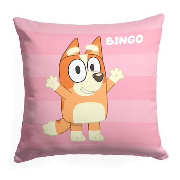 THE NORTHWEST GROUP Bluey Roll Call Bingo 18 x 18 Printed Multicolor Throw Pillow