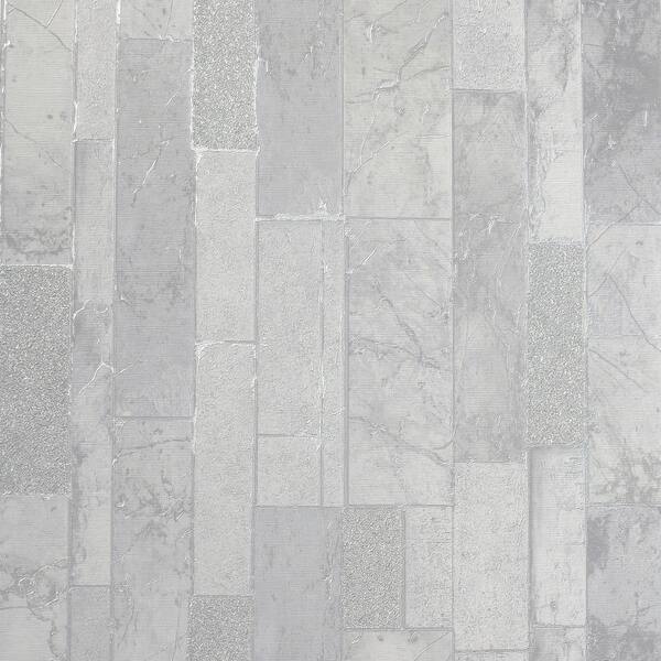 Arthouse Kintsugi Slate Silver Heavyweight Vinyl Wallpaper