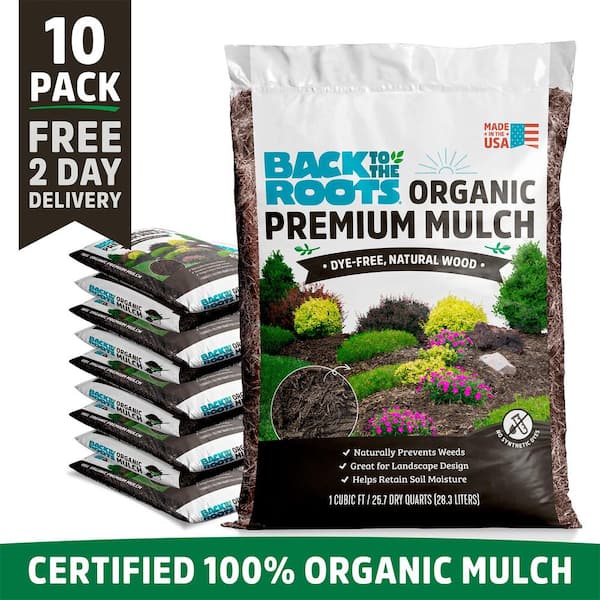 Organic Bulk Bark Bagged Mulch (10 cu. ft. Bags)