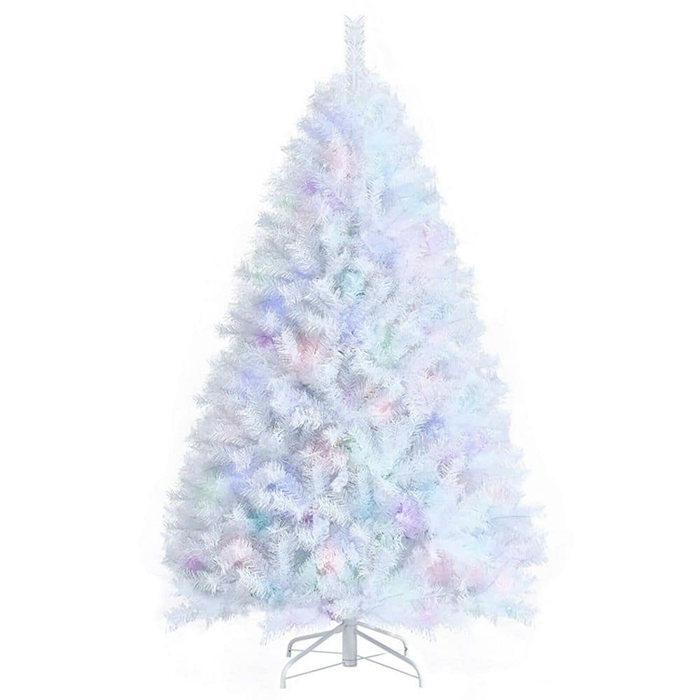 7 ft. White Iridescent Tinsel Artificial Christmas Tree with Metal Stand price history on PriceWatchPro