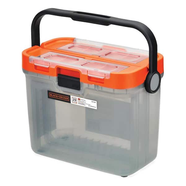 Black+decker Bst81541 17-inch Plastic Cantilever Tool Box With