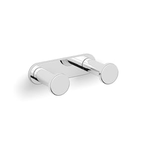 Ice Double Robe Hook in Polished Chrome