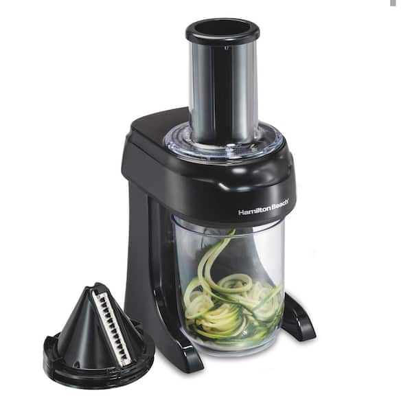 Hamilton Beach 3 in 1 6-Cup Single Speed Black Food Processor with  Spiralizer - Yahoo Shopping