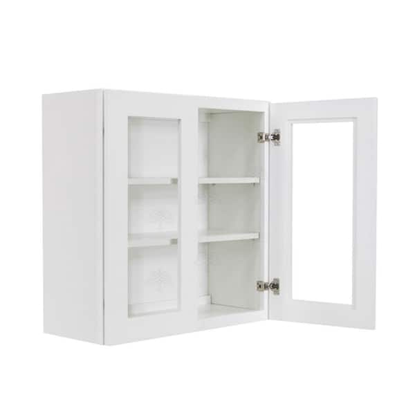 Lifeart Cabinetry Lancaster Shaker, Short Shelves With Doors