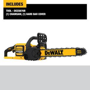 60V MAX 16 in. Brushless Cordless Battery Powered Chainsaw Kit with (1) FLEXVOLT 3Ah Battery & Charger & Pole Saw Kit