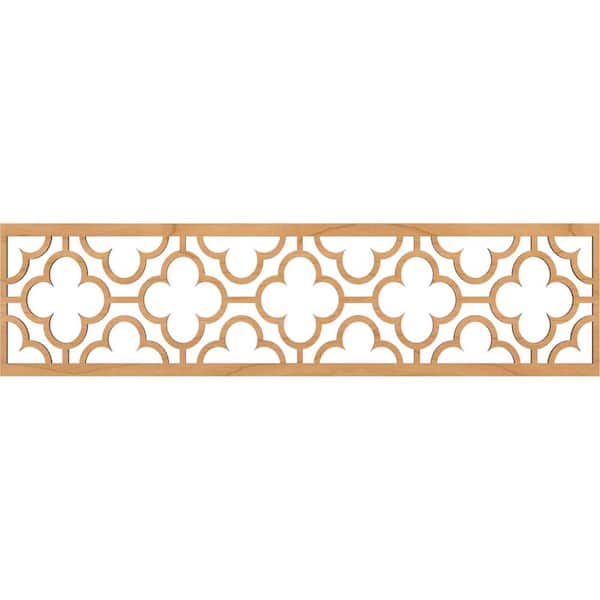 Ekena Millwork Chicago Fretwork 0.25 in. D x 47 in. W x 12 in. L Maple Wood Panel Moulding