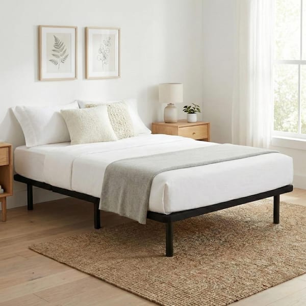 PRIMO INTERNATIONAL ZenBase Black Upholstered Frame Full Platform