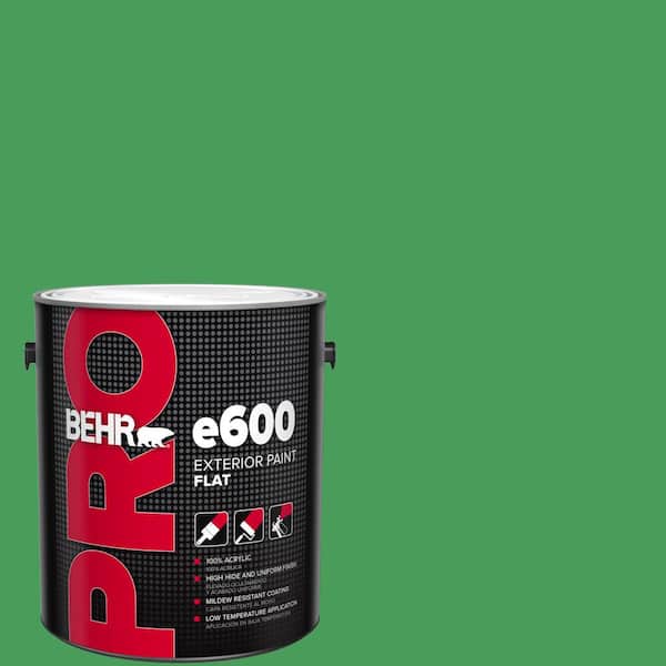 1 gal. #P400-6 Clover Patch Flat Exterior Paint