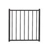 FORTRESS Fe26 40 in. H x 34.5 in. W Black Sand Steel Gate 53140358