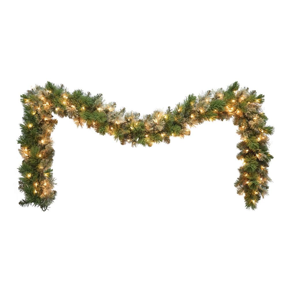 9 ft. x 10 in. Pre-Lit Oklahoma Pine Artificial Christmas Garland