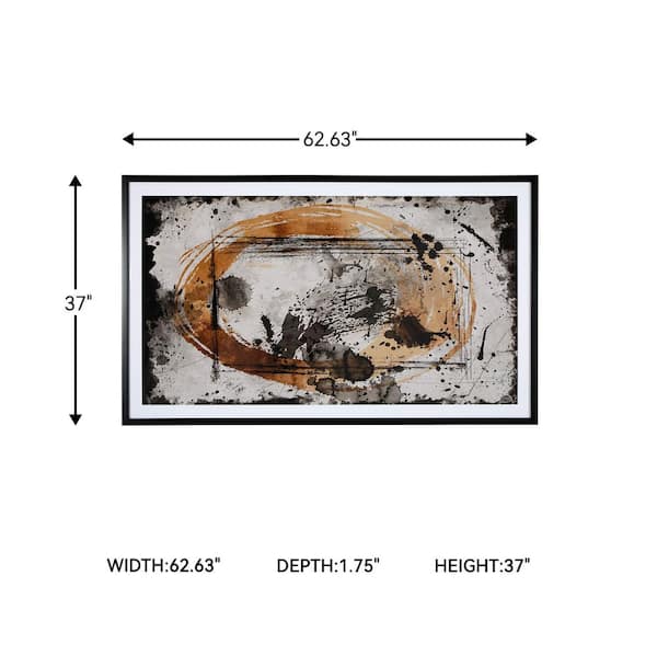 Signature DESIGN BY ASHLEY Clefting Framed Abstract Art Print 37
