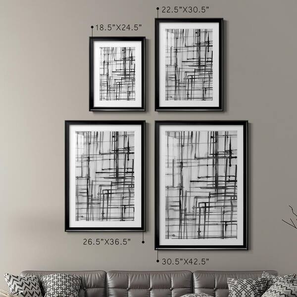 Wexford Home Line Meditation I by Wexford Homes 2 Pieces Framed Abstract  Paper Art Print 30.5 in. x 22.5 in. PF009-S5630-R - The Home Depot