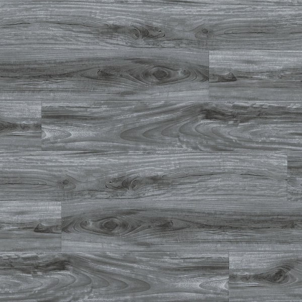 ACQUA FLOORS Smokey Keystone 20 MIL x 7.2 in. W x 48 in. L Click Lock Waterproof Luxury Vinyl Plank Flooring (28.8 sqft/case)