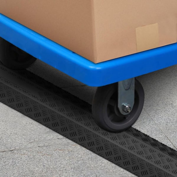Drop Over Cable Cover Ramp, 2,000 lbs. / Axle Load Capacity, Heavy Duty Cable Hose Protector Ramp, Floor Cord Cover