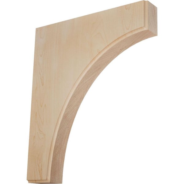 1-3/4 in. x 10 in. x 12 in. Unfinished Wood Maple Clarksville Corbel