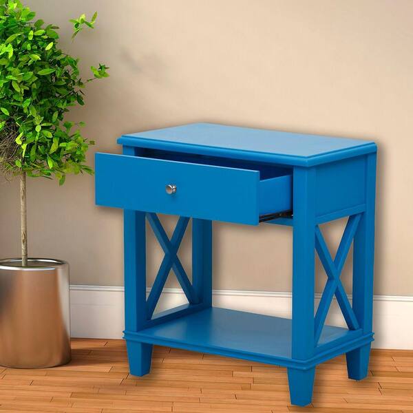 Pulaski Furniture Blue Storage Side Table