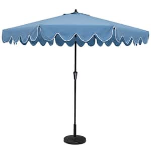 9 ft. Market Patio Umbrella in Navy Sun-Protective Canopy
