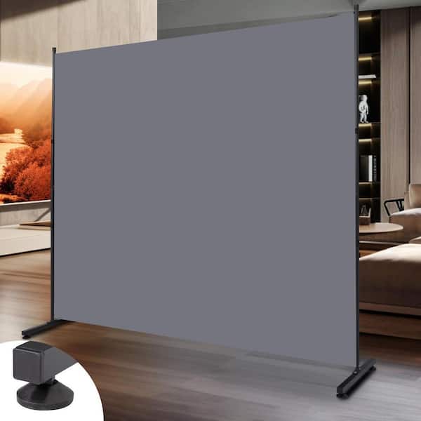 6 ft. Single Panel Privacy Screen for Room Separation, Portable Room Partitions and Dividers, Grey