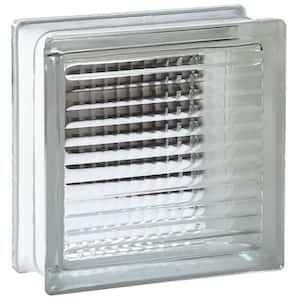 Cross Ribbed 4 in. Thick Series 12 x 12 x 4 in. (3-Pack) Grid Pattern Glass Block (Actual 11.75 x 11.75 x 3.88 in.)