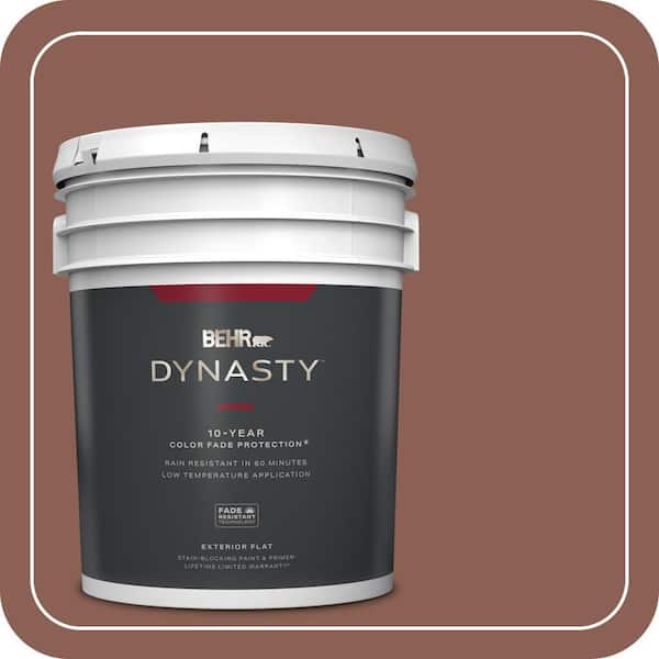 BEHR DYNASTY 5 gal. #ECC-26-1 Cedar Grove Flat Exterior Stain-Blocking Paint & Primer