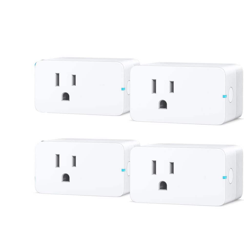 Lukyamzn 15 Amp 120-Volt Wi-Fi Smart Plug Outlet Voice Control Remote ...