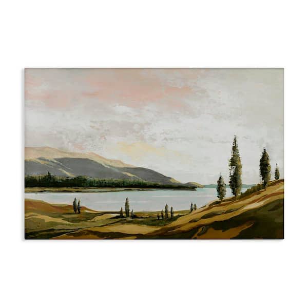 Stupell Industries Calm Scenic Landscape by Max Maxx Unframed Nature Graphic Art Print 30 in. x 45 in.