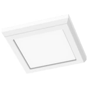 Blink Performer 5 in. White Selectable CCT Color Changing LED Square Ceiling Flush Mount Light Fixture