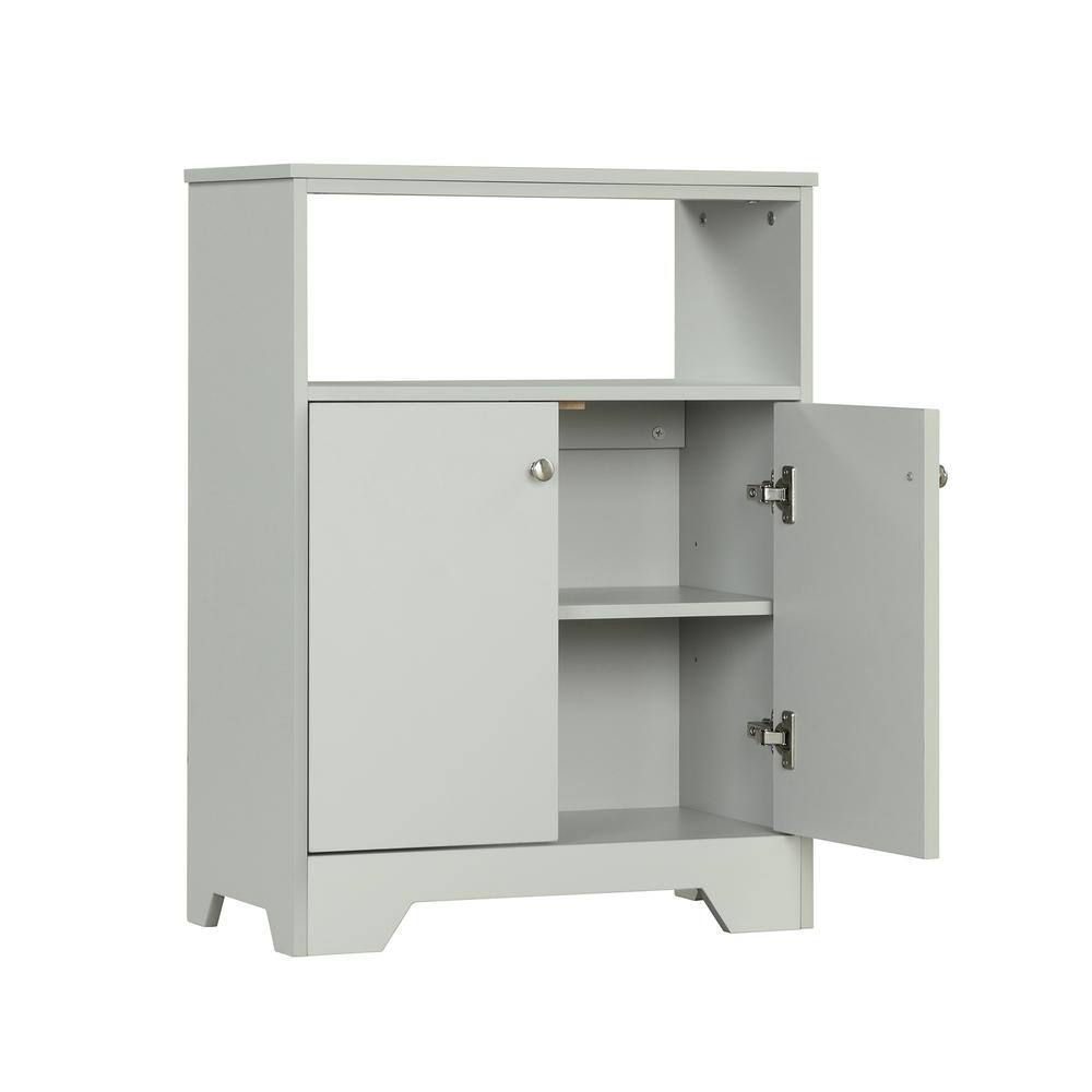 Donason Grey Bathroom Cabinet with Adjustable Shelves ZY-P539409 - The ...