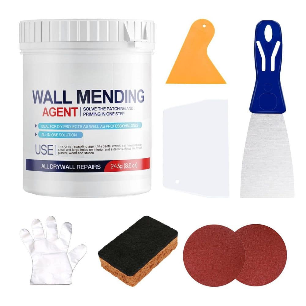 8.6 oz Multi Material Drywall Patch Repair Kit with Scrapers Sandpaper Texture Sponge Gloves and Putty Knife price history on PriceWatchPro