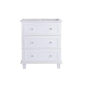 Luna 29.2 in. W x 21.6 in. D x 33.8 in. H Bath Vanity Cabinet without Top in White