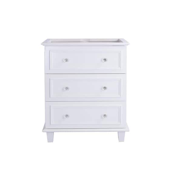 Laviva Luna 29.2 in. W x 21.6 in. D x 33.8 in. H Bath Vanity Cabinet without Top in White