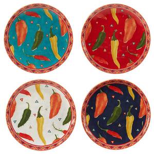 Santa Fe Multicolored Earthenware Dinner Plate (Set of 4)
