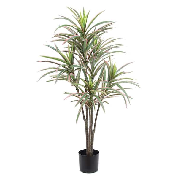Unbranded 38 inch Green, Artificial Dracaena Plant in Black Drop In Pot