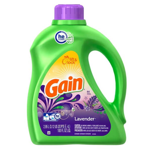 Gain 100 oz. Spring Lavender HE Liquid Laundry Detergent (64 Loads)