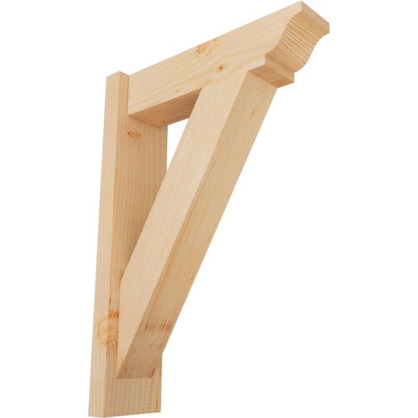 Ekena Millwork 6 in. x 26 in. x 18 in. Douglas Fir Traditional Smooth Outlooker