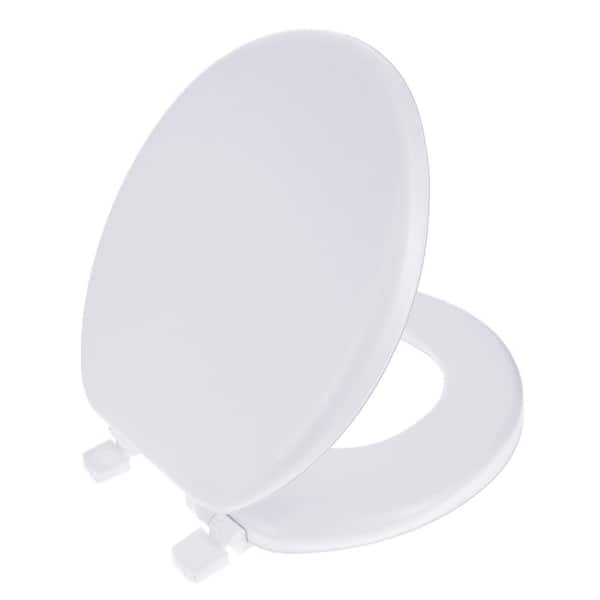 Soft Warm Toilet Seat Cover Round Elongated Padded Cushioned Bathroom Q 