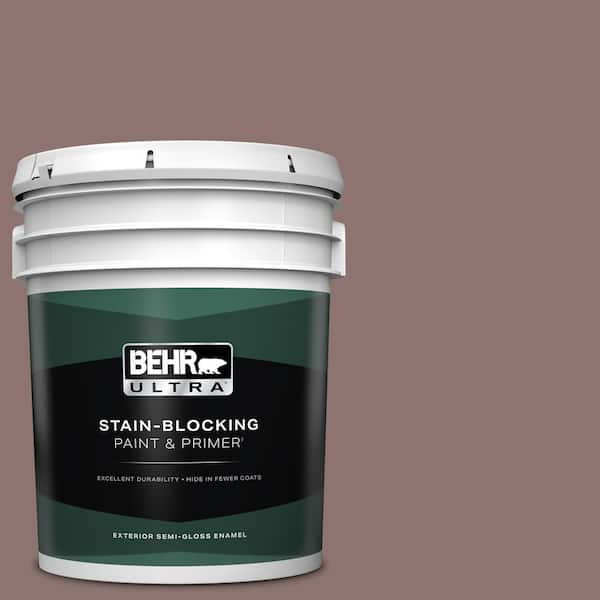 BEHR ULTRA 5 gal. #720B-5 Bitter Briar Semi-Gloss Enamel Exterior Paint & Primer