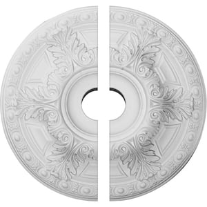 23-1/2 in. x 3-1/2 in. x 2-3/4 in. Granada Urethane Ceiling Medallion, 2-Piece (Fits Canopies up to 7-1/8 in.)