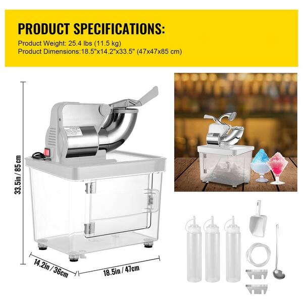 SVOPES 110 V Commercial Ice Crusher 440 lbs. /h, 1196 oz