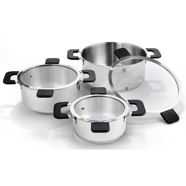 Multi-Size 6 piece Stainless Steel Pot Set, Pots and Pans Set, Cookware  Sets Kitchenware Stainless Steel 3 Pots (2qt, 3qt and 4qt) By Lake Tian