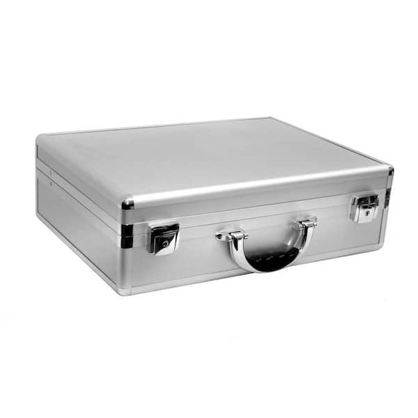 15 in. Smooth Aluminum Tool Case with Foam in Silver
