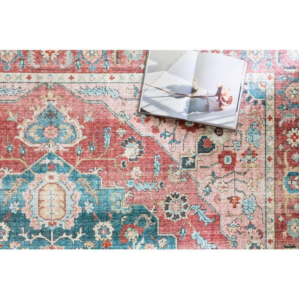Oceanic Bliss Easy-Care Synthetic 9' x 12' Rectangular Rug
