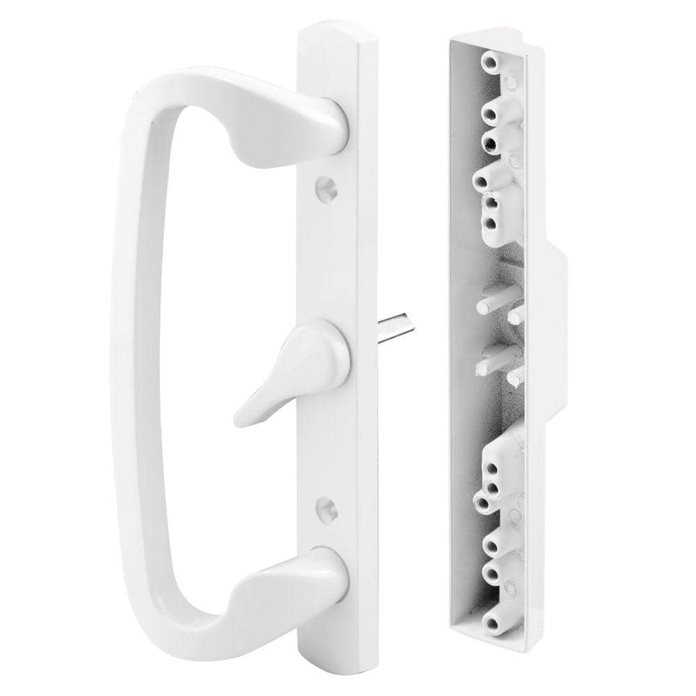 Prime-Line Sliding Door Handle Set, Mortise Style, White C 1270 - The Home  Depot