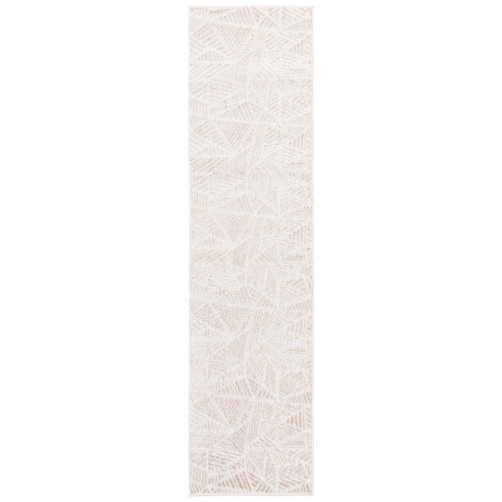 Maya 2 ft. x 8 ft. Ivory/Beige Geometric Triangle Runner Rug price history on PriceWatchPro