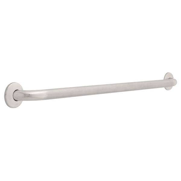 Franklin Brass 36 in. x 1-1/4 in. Concealed Screw ADA-Compliant Grab Bar in Peened and Bright Stainless
