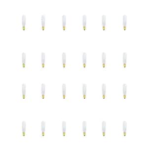 15-Watt Soft White (2700K) T6 Dimmable 145-Volt Candelabra E12 Base Incandescent Light Bulb (24-Pack)