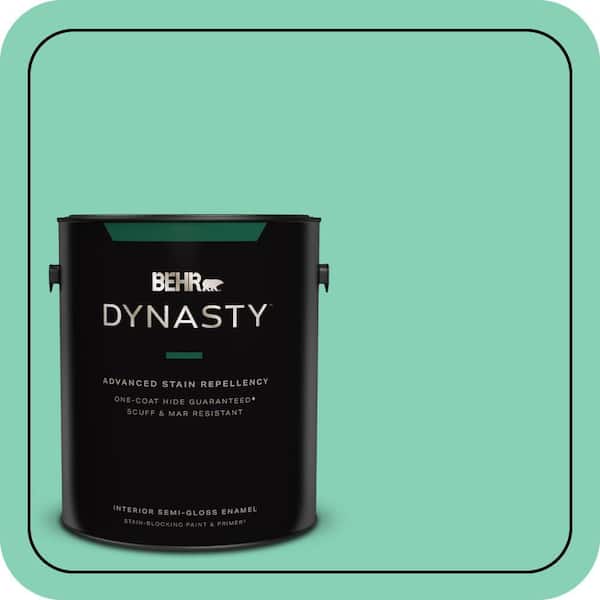 1 gal. #P420-3 Tropical Trail Semi-Gloss Enamel Interior Stain-Blocking Paint & Primer