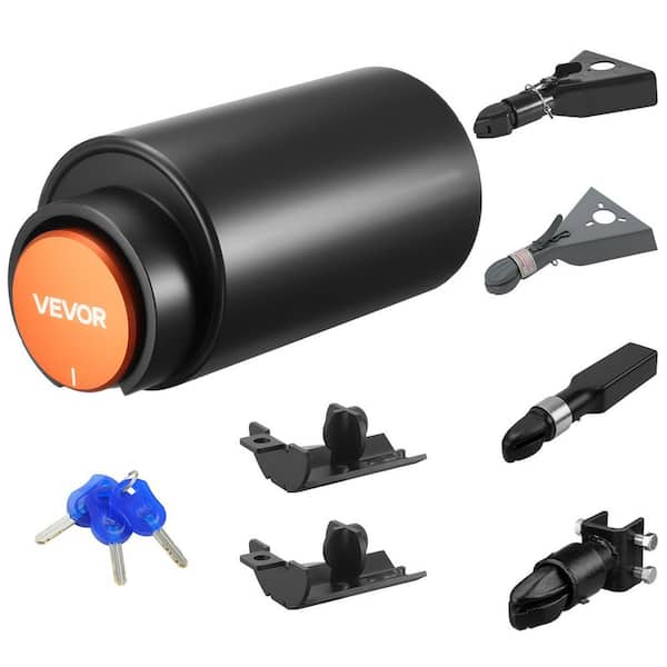 Trailer Lock, Fits 2 & 2-5/16-in. Bulldog Trailer Couplers, Heavy Duty Hitch Lock with 3 Keys Secures Security Chains