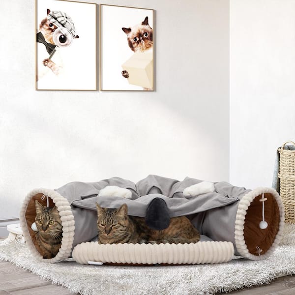 2-in-1 Cat Tunnel Play Tube