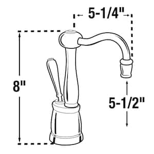Indulge Antique Series 1-Handle 8 in. Faucet for Instant Hot Water Dispenser in Classic Oil Rubbed Bronze